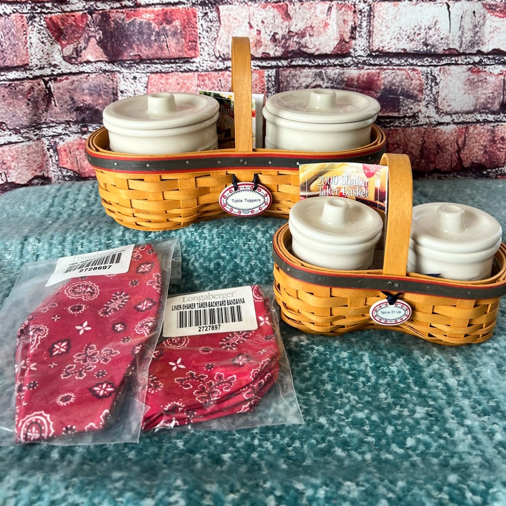 Longaberger Shaker Taker and Barbeque Buddy Bundle